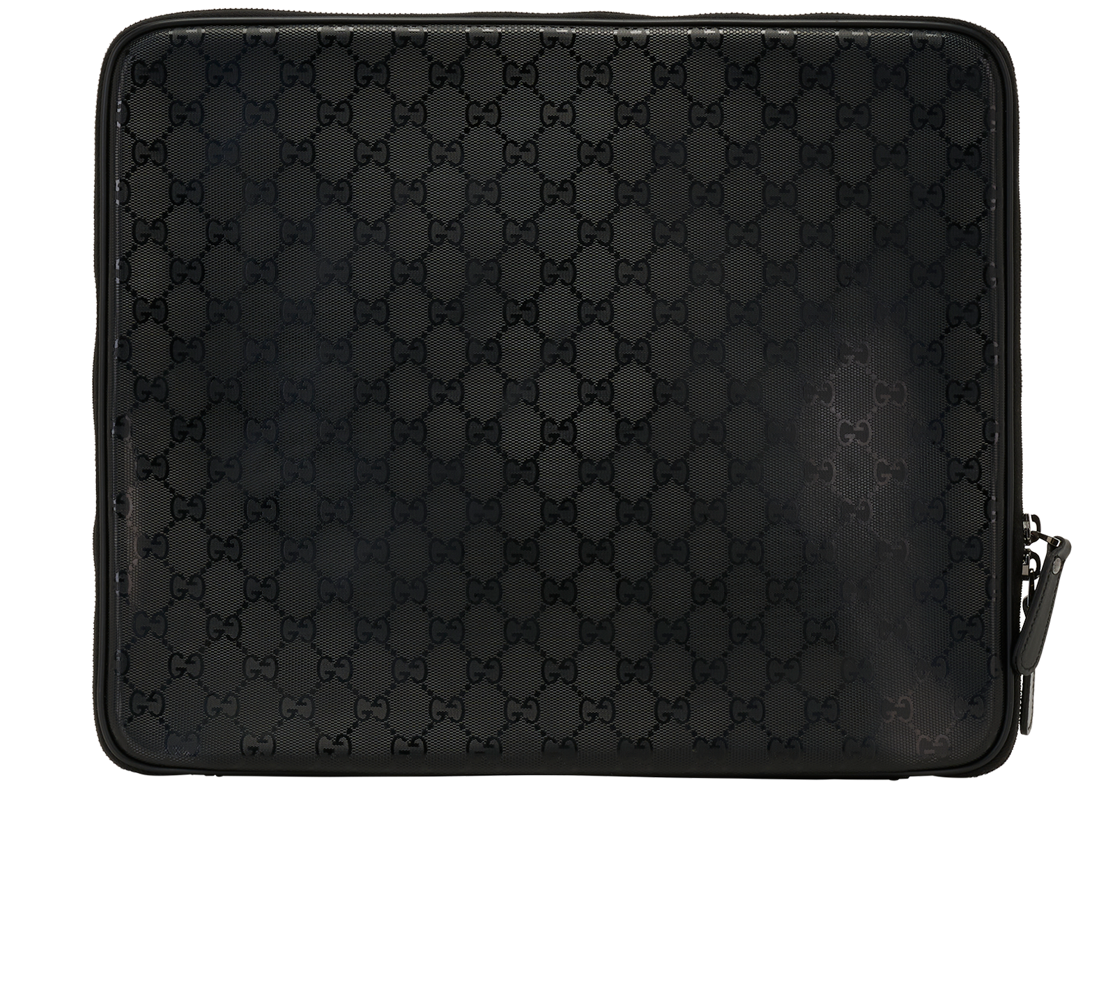 Gucci GG Laptop Case, &pound;295, Accessories, Black, Canvas, Back view